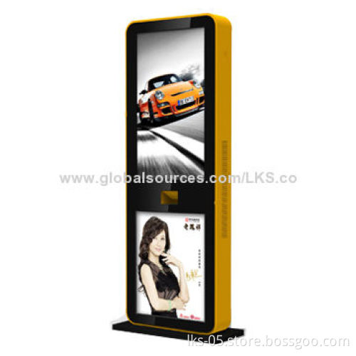 Touchscreen electronic information kiosk with 42-inch big screen and AD light box blew